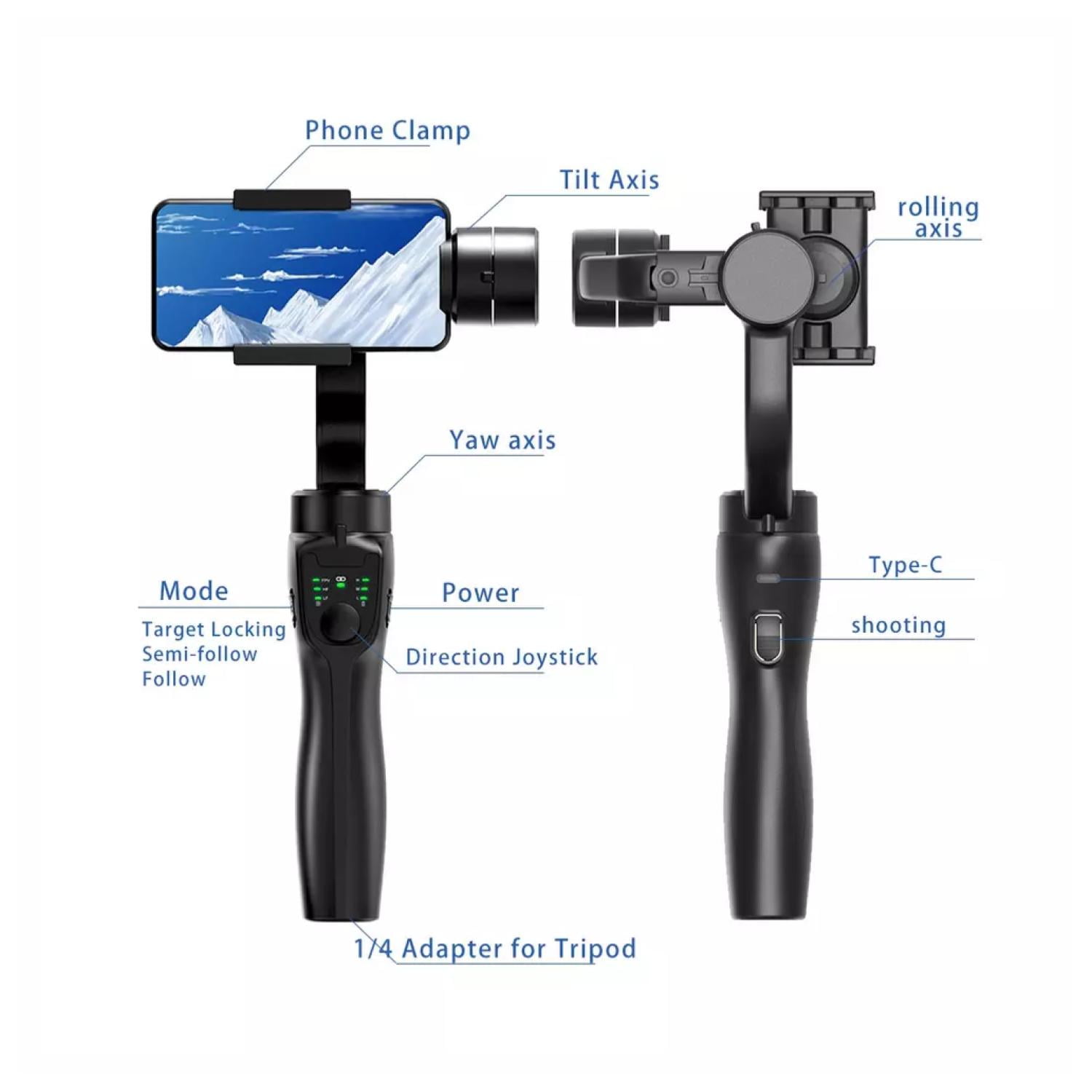 Total E-commerce - Gimbal Estabilizador Selfie Stick Bluetooth Para Celular