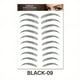 thumbnail image 1 of 1 sheet Long-Lasting 6D Hair-Like Eyebrow Tattoo Stickers - Waterproof Black and Brown Eyebrow Makeup Stickers, 1 of 3