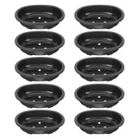 Magideal - 10X Macetas De Entrenamiento Para Bonsái, Maceta, Maceta Ovalada Para Bonsái, Macetas Para Plantar Bonsái Para Jardín Al Aire Libre, Interior, Hogar, 310Mmx240Mmx85Mm