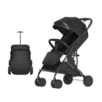 Coche De Paseo Compacto Plegable Lubabycas Negro