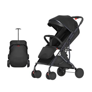 Coche De Paseo Compacto Plegable Lubabycas Negro