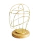 thumbnail image 4 of 21 '' Soporte De Cabeza De Maniquí De Metal Ahuecado Sombrero Peluca Toupee Display Rack Golden 01, 4 of 5