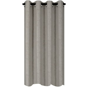 Clems - Cortina Blackout Flores Café Claro 135X225