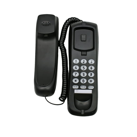 Teléfono Fijo Para Pared O Sobremesa Negro - PS