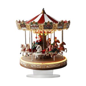 Bothyi - Plato Decorativo Navideño De Carrusel 2D, Ideal Para Regalo De Cumpleaños, San Valentín O Para Mamá.