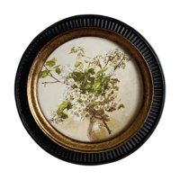 Magideal - Marco De Fotos Redondo Estilo Galería De Fotos Ornamentado Arte En Relieve Marco De Exhibición De Imágenes Antiguo Para Decoración Retro Del Hogar Dor