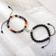 thumbnail image 4 of Heart Matching Couple Bracelets - Natural Stone Beads Yoga Bracelet for Romantic Lovers - Perfect Valentine's Day Gift, 4 of 5