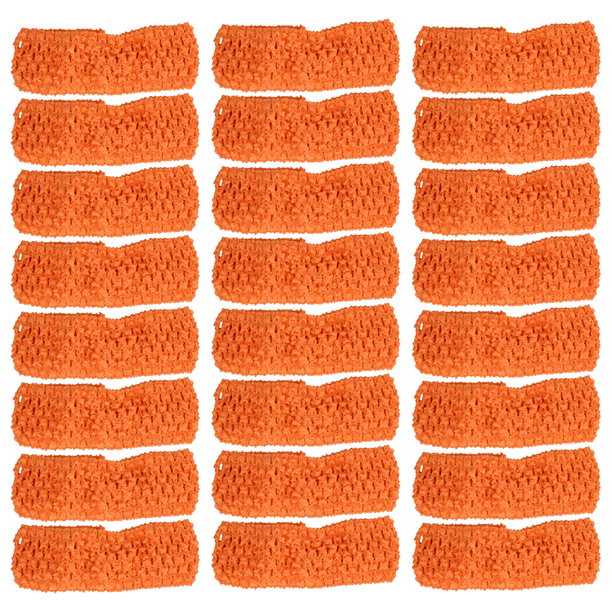 Diademas elásticas de ganchillo de colores, accesorios para el cabello de 1,5 pulgadas de ancho, lazos para la cabeza y accesorios florales DIY.