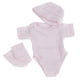 thumbnail image 1 of mameluco rosa calcetines sombrero conjunto para 10 '' - 11 '' renacer baby girl mu?eca, 1 of 3