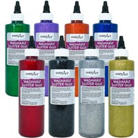 Set De Pegamento Con Purpurina Handy Art, Lavable, 8 Botellas De 240 Ml, 8 Unidades