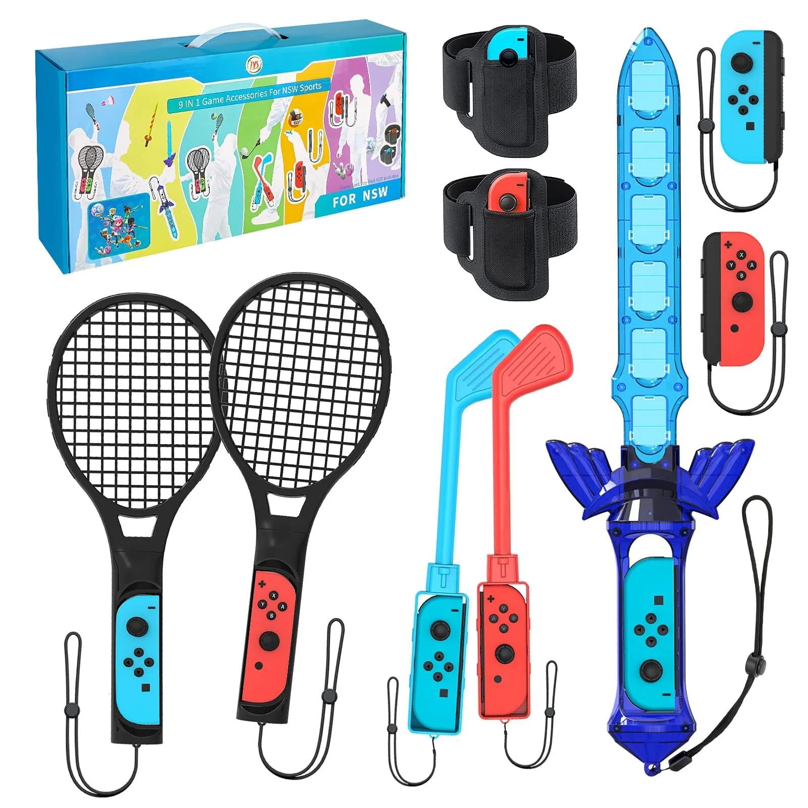 Paquete De Accesorios Deportivos Aaronmei Para Nintendo Switch Oled Multicolor