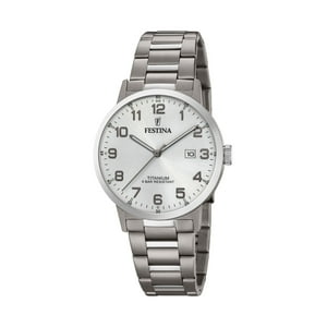 Reloj F20435/1 Festina Blanco Nácar Hombre Calendario Titanium