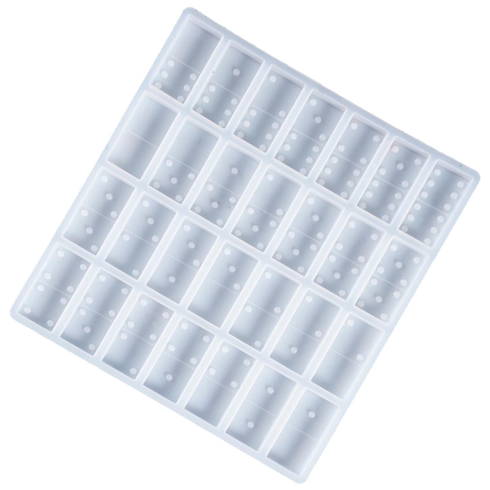 Bothyi - Molde De Dominó Duradero, Molde De Silicona, Fundición De Resina Epoxi De Cristal Diy