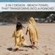 thumbnail image 3 of Toalla de playa con capucha ZICOTO para niños de 3 a 6 años, algodón de primera calidad, 3 of 7