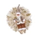 thumbnail image 3 of Adorno De Corona Navideña De Papá Noel De 20 Pulgadas Para Fondo Festivo, Estilo Granja Dorado, 3 of 3