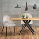 thumbnail image 2 of Pack 2 Sillas De Comedor De Terciopelo Oval Beige, 2 of 6
