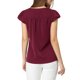 thumbnail image 3 of INSPIRE CHIC Blusa Sólida para Mujer Cuello en V con Volantes Manga Corta Ligera Blusa de Trabajo L Burdeos, 3 of 7