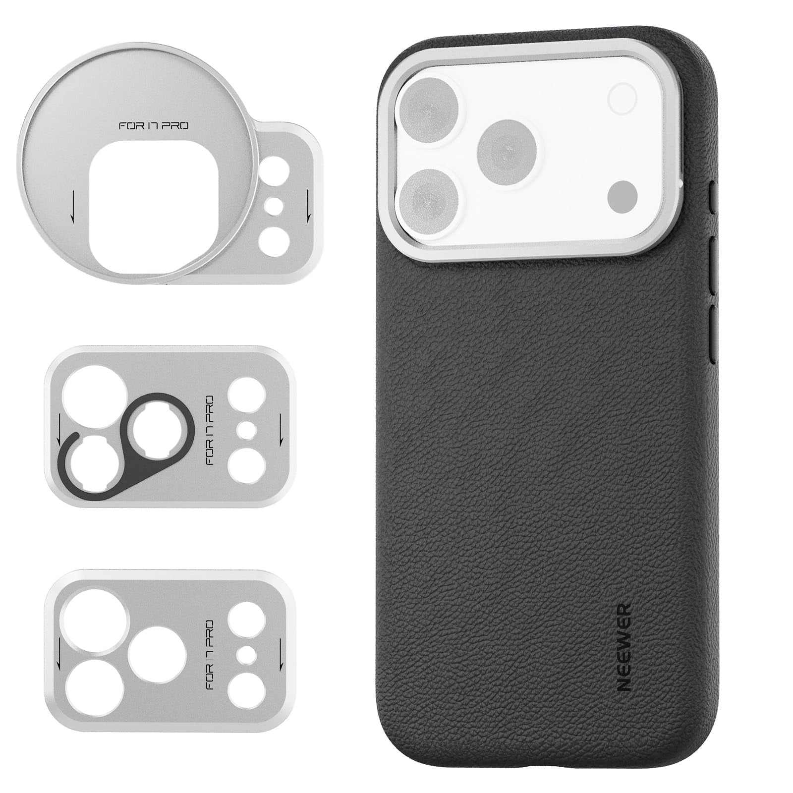 Funda De Teléfono Neewer Para Iphone 17 Pro Con Adaptador De Lente Y Filtros
