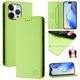 thumbnail image 1 of Funda Billetera con Soporte para iPhone 16 Pro Max Bloqueo RFID Plegable Verde claro, 1 of 6