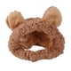 thumbnail image 1 of Sombrero De Disfraz De Gato Protección Contra El Ruido Orejas Suaves Para Mascotas Sombreros Cálidos Para Gatitos Mascotas Perro Marrón, 1 of 3