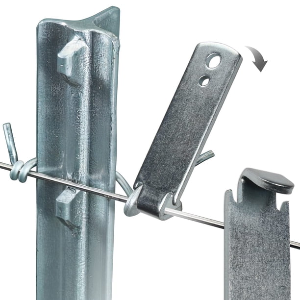 Torcedora de alambre para cercas Seiria para clips de poste en T, acero inoxidable (2)