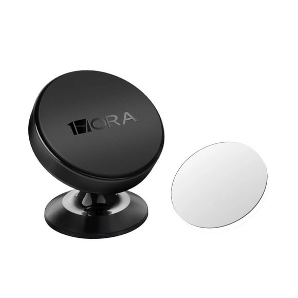 Soporte Celular Auto Porta Magnético Fijo Adherible Plata