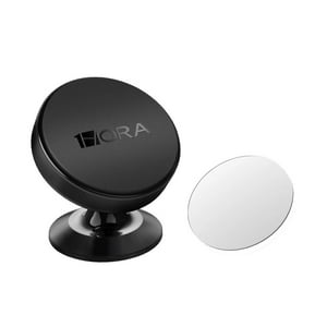 1Hora - Soporte Celular Auto Porta Magnético Fijo Adherible Plata