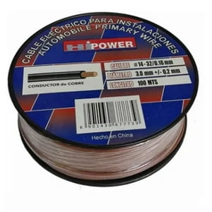 Goodcar - 100 Metros De Cable Eléctrico N°14 Awg Café