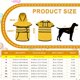 thumbnail image 2 of Impermeable para Perros Uxcell, Chaqueta Impermeable para Mascotas con Agujero para Correa con Capucha, (Amarillo, XS), Destinado para Cachorros, 2 of 7