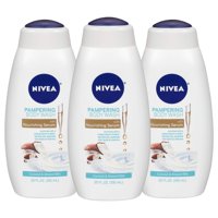 Gel De Baño Nivea De Leche De Coco Y Almendras, 600 Ml (Paquete De 3)
