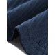 thumbnail image 5 of INSPIRE CHIC Blusa casual con peplum para mujer, manga 3/4, cuello en V con lazo, dobladillo con volantes, blusa de verano M azul oscuro, 5 of 6