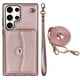 thumbnail image 1 of Crossbody PU Leather Phone Case For Samsung Galaxy S23 S22 Plus Note 20 Ultra Wallet Card Slots Magnetic Lanyard Cover, 1 of 3