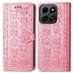 thumbnail image 3 of Funda Cartera FOXDOCK para Honor 200 Smart , Flip PU con Relieve de Gatos y Perros, Tarjetero y Soporte, 3 of 6