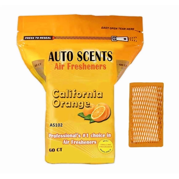 Ambientador Auto Scents 60 Discos Aroma Naranja California