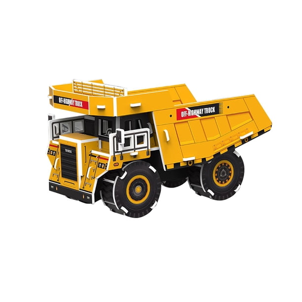 Rompecabezas de construcción 3D de papel 3D, juego de bricolaje, experimentos, manualidades, kits de modelos de coches de cartón 3D para niños y niñas Golpeado
