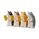 thumbnail image 2 of 4 resina gato Animal modelo coleccionable Mini accesorios escritorio decoración artesanía escultura para escritorio cumpleaños regalo fiesta niños, 2 of 5