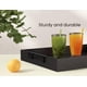 thumbnail image 3 of Bandeja para servir Fibogollo Bamboo con asas de metal, 38 x 25 cm, color negro, 3 of 6