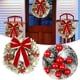 thumbnail image 5 of 2023 Nueva Corona de Navidad Corona de Navidad Decoración de Navidad 40CM Corona de Interior Spray de Navidad Corona Blanca Puerta Colgante de Pared Puerta Colgante de Pared Decoración de Navidad (Roj, 5 of 7