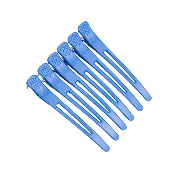 6 Pasadores De Pelo De Cocodrilo Para Secar El Cabello, Extensiones De Cabello Para Mujeres Y Hombres, Color Azul