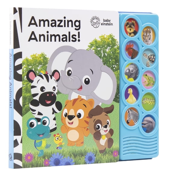 Libro Sonoro PI Kids Baby Einstein Animales Asombrosos 10 Botones