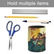 thumbnail image 5 of Buenos Tiempos-theme Cylinder Pen Holder Pencil Organizer with Flannel Lining PVC Leather Material Cardboard Base for study work 10*8CM, 5 of 6