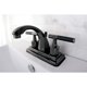 thumbnail image 2 of Grifo para lavabo Kingston Brass Water Onyx de 4 pulgadas, instalación central, 2 of 7