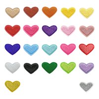 Bothyi - 22 Piezas Corazón Hierro En Parches Diy Impresión Insignia Parches Para Bolsa Zapatos Camiseta