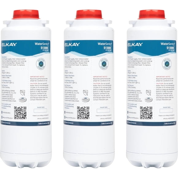 Filtro Watersentry 51300c Pack 3 Nsf Remueve Plomo
