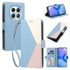 thumbnail image 2 of Funda Cartera Tricolor para Xiaomi Xiaomi Poco M8 5G con Ranuras, Azul Claro, 2 of 6