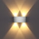 thumbnail image 1 of Aplique de pared LED moderno, lámpara de pared para interiores, iluminación de pared de arriba a abajo de aluminio para salón, dormitorio, escalera, pasillo., 1 of 6