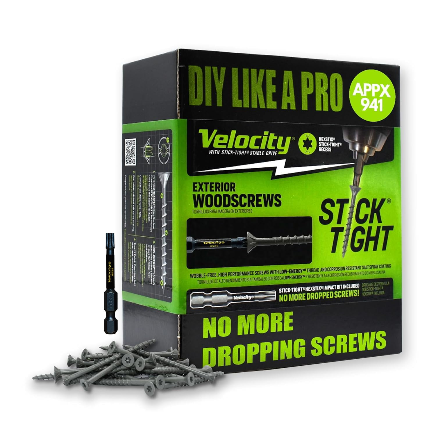 Phillips' - Tornillos Para Madera Phillips Velocity Exterior #8x3, 0,8 Cm Con Torx T20