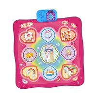Magideal - Tapete De Baile Para Niños, Mezclador De Baile, Tapete De Juego De , Juego De Baile Portátil, Almohadilla De Baile De Música Electrónica Para Niñ Rojo