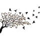 thumbnail image 1 of Decomural Birds Tree Brown Autumn Leaves WS-46648, 1 of 2