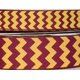 thumbnail image 1 of Cinta grosgrain chevron 2,7 m color burdeos y amarillo 3 yd, 1 of 1